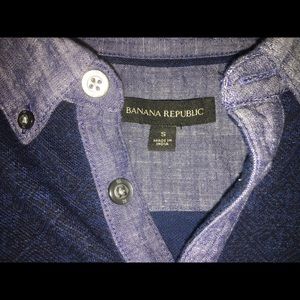 Banana Republic Navy Blue Mens Polo